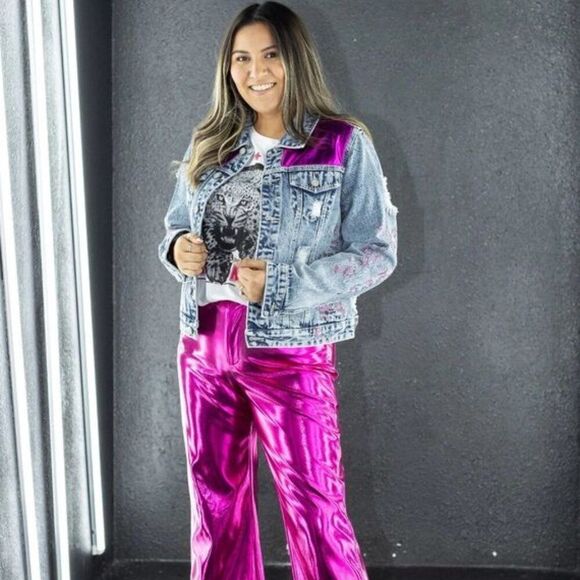 Grace+Emma Western Glam Denim Jacket - Small - Picture 4 of 5